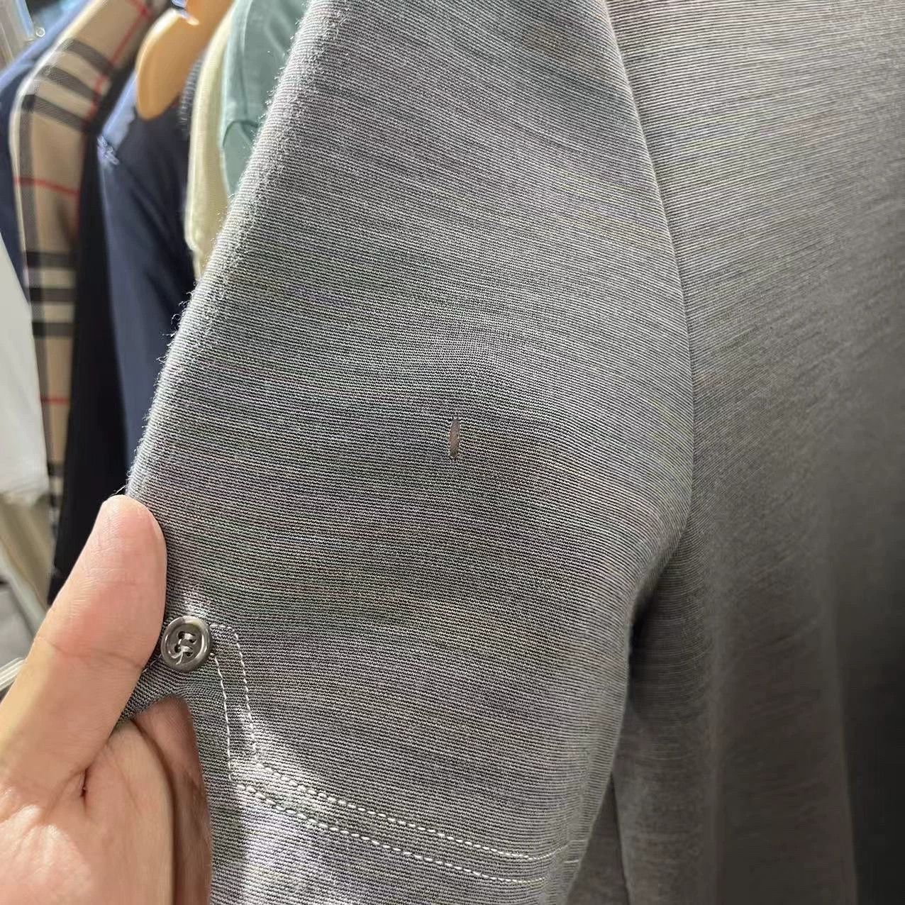 Thom Browne Thom Browne Iconic Striped Polo SS 1 95 New Minor Arm Flaw Size US S / EU 44-46 / 1 - 7 Thumbnail