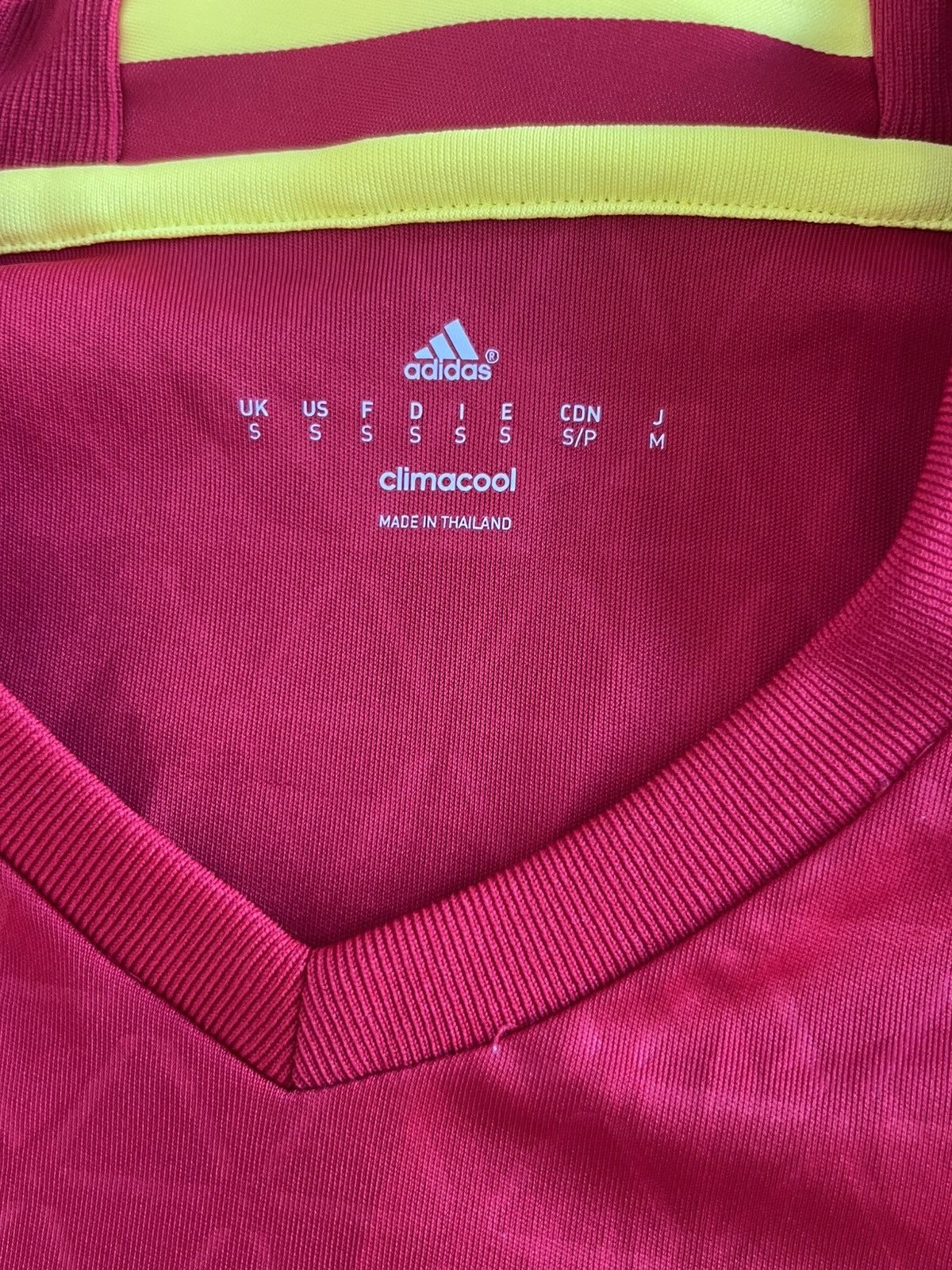 Adidas 2015/16 Adidas Spain Team Home Soccer Jersey Men’s Size S Size US S / EU 44-46 / 1 - 3 Thumbnail