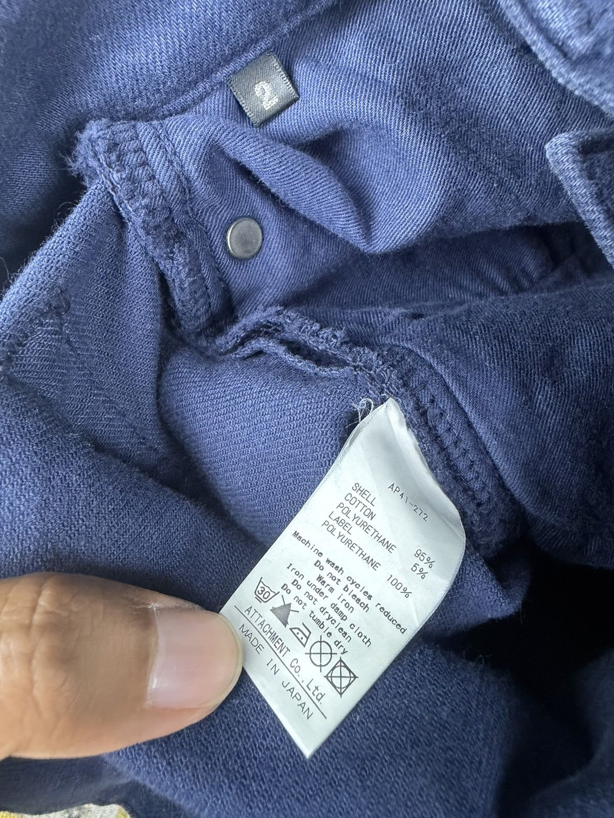 Attachment Attachment By Kazuyuki Kumagai-Navy Denim Straight Jeans Size US 30 / EU 46 - 11 Thumbnail