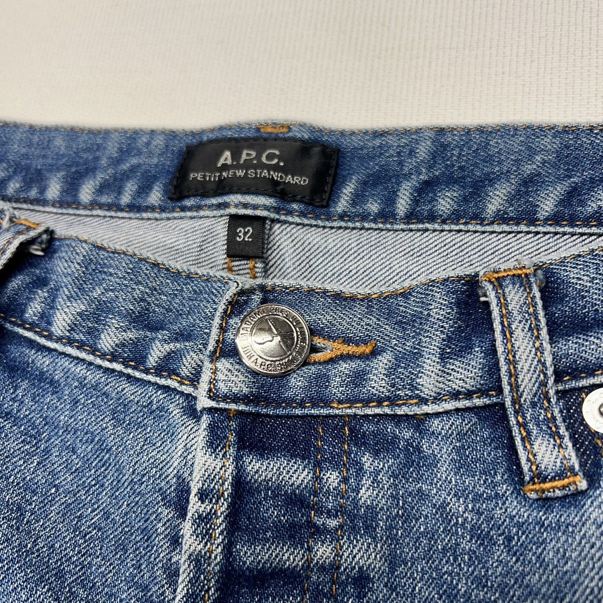 A.P.C. APC Petite New Standard Jeans Blue Denim Washed Faded Unisex Size US 32 / EU 48 - 5 Thumbnail