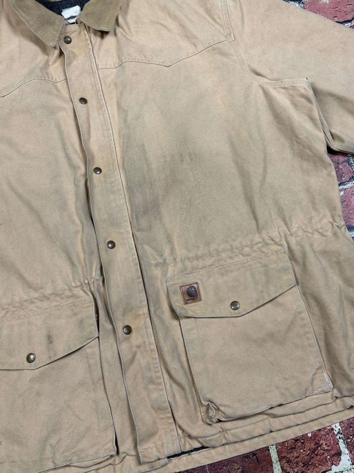 Carhartt Vintage Carhartt C52 4XL Ranch Blanket Lined Chore Jacket Size US XXL / EU 58 / 5 - 11 Thumbnail