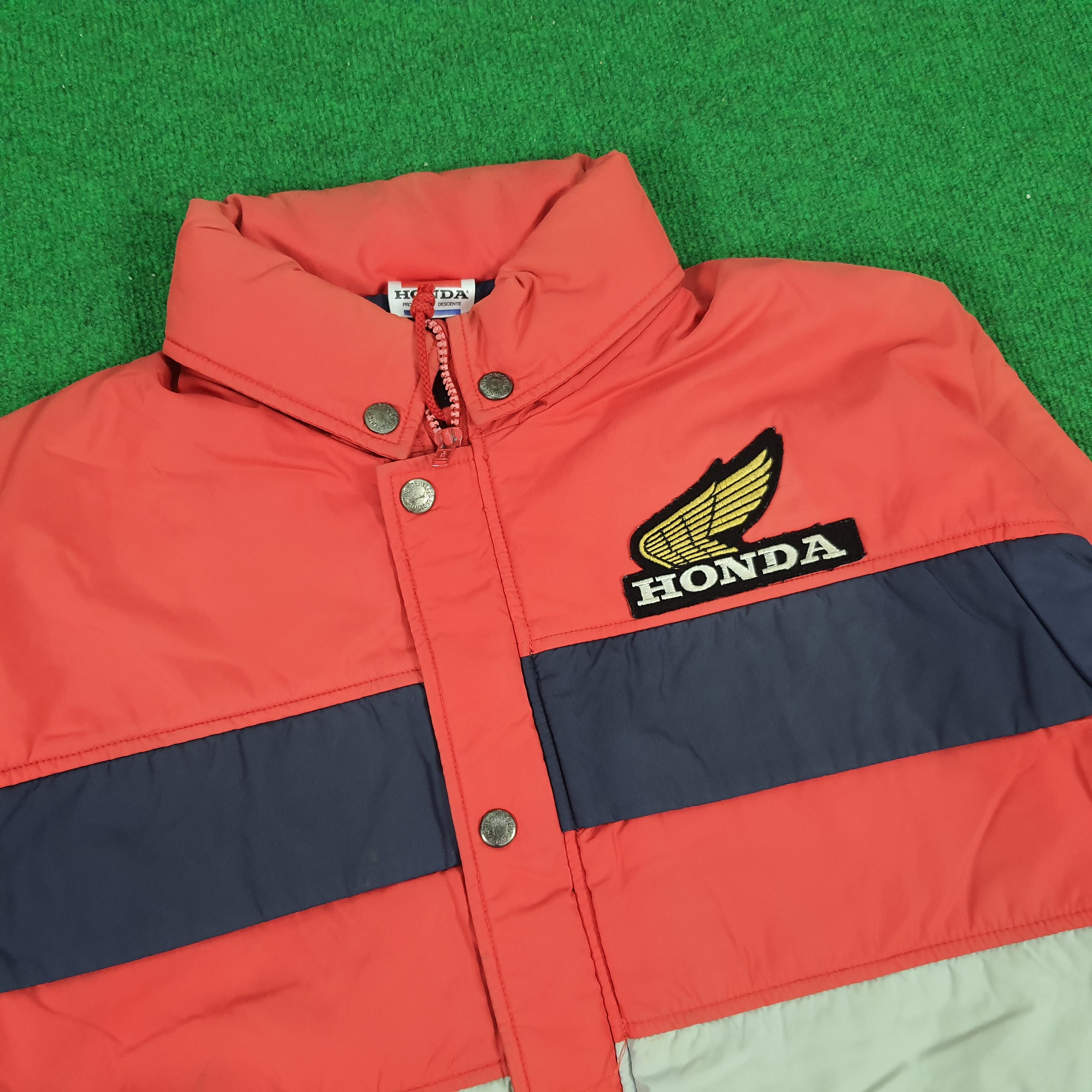 Honda × Japanese Brand × Vintage Vintage HONDA by Descente 90s Japanese Bike Jacket Size US M / EU 48-50 / 2 - 2 Thumbnail