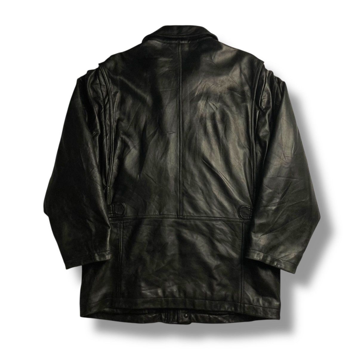 Genuine Leather 🇯🇵 LEATHER COMPANY LEYMUSIS BUTTON UP FULL ZIP HEAVY JACKET Size US M / EU 48-50 / 2 - 2 Thumbnail