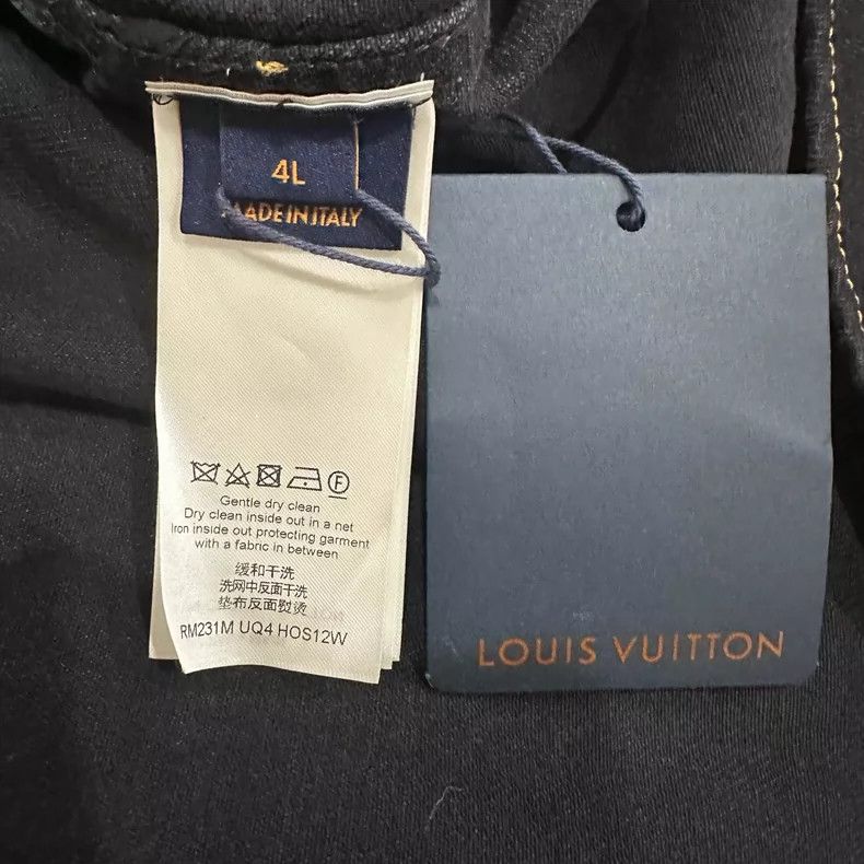 Louis Vuitton Louis Vuitton size 4l Solid color old long-sleeved denim lo Size US M / EU 48-50 / 2 - 5 Thumbnail