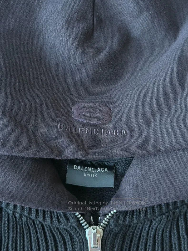 Balenciaga Balenciaga Fake Two-Piece Knit Sweatshirt Size US XL / EU 56 / 4 - 4 Thumbnail