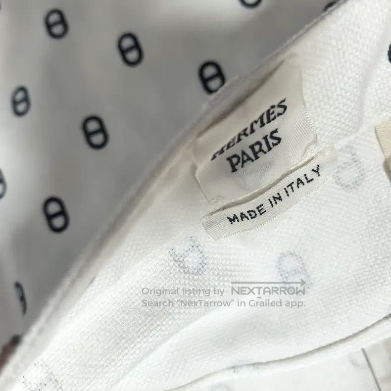 Hermes Hermes White Printed Short Skirt Size 24" / US 00 / IT 34 - 5 Thumbnail