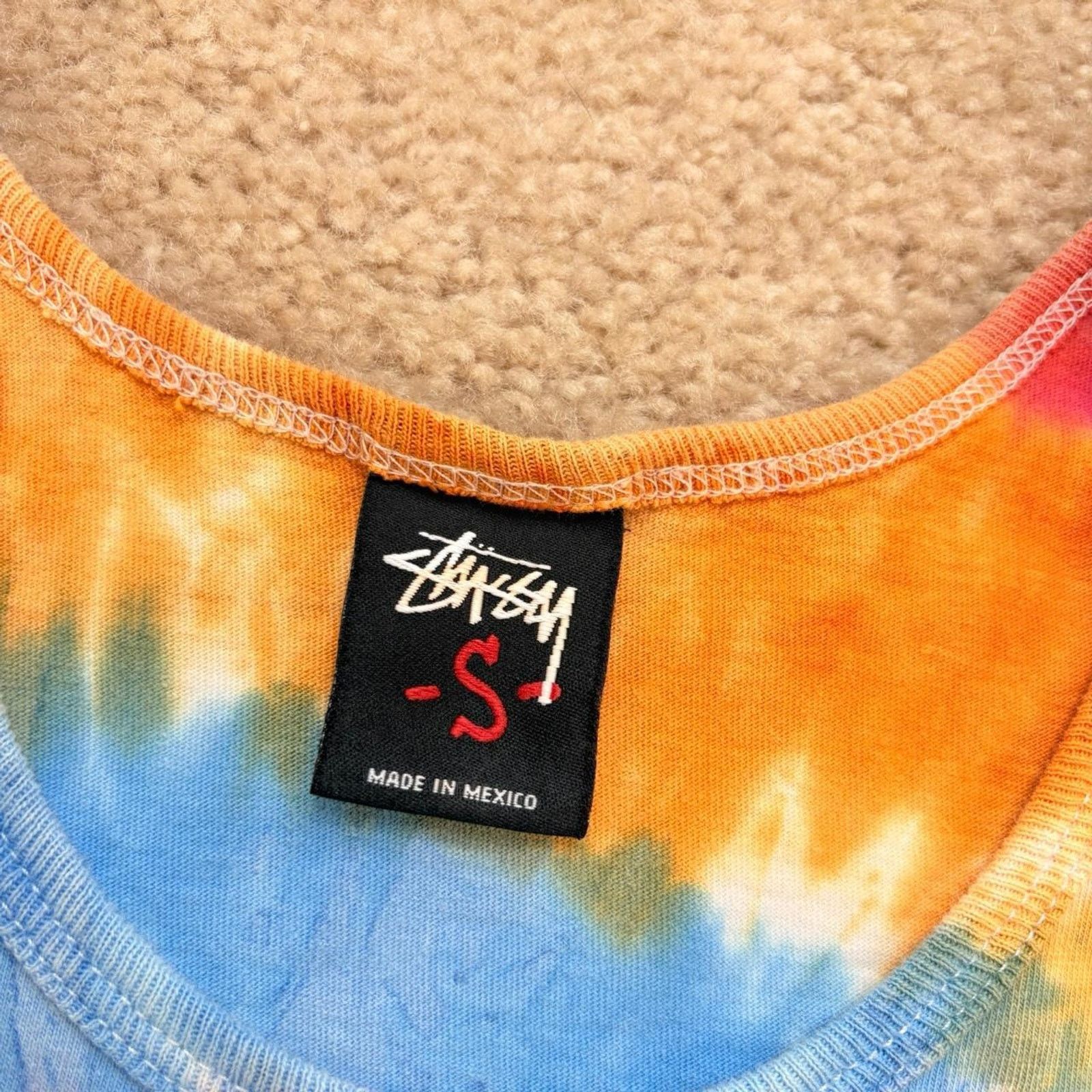 & Other Stories Rainbow Tie Dye Stussy SS Graphic Tank Top Size US S / EU 44-46 / 1 - 3 Thumbnail