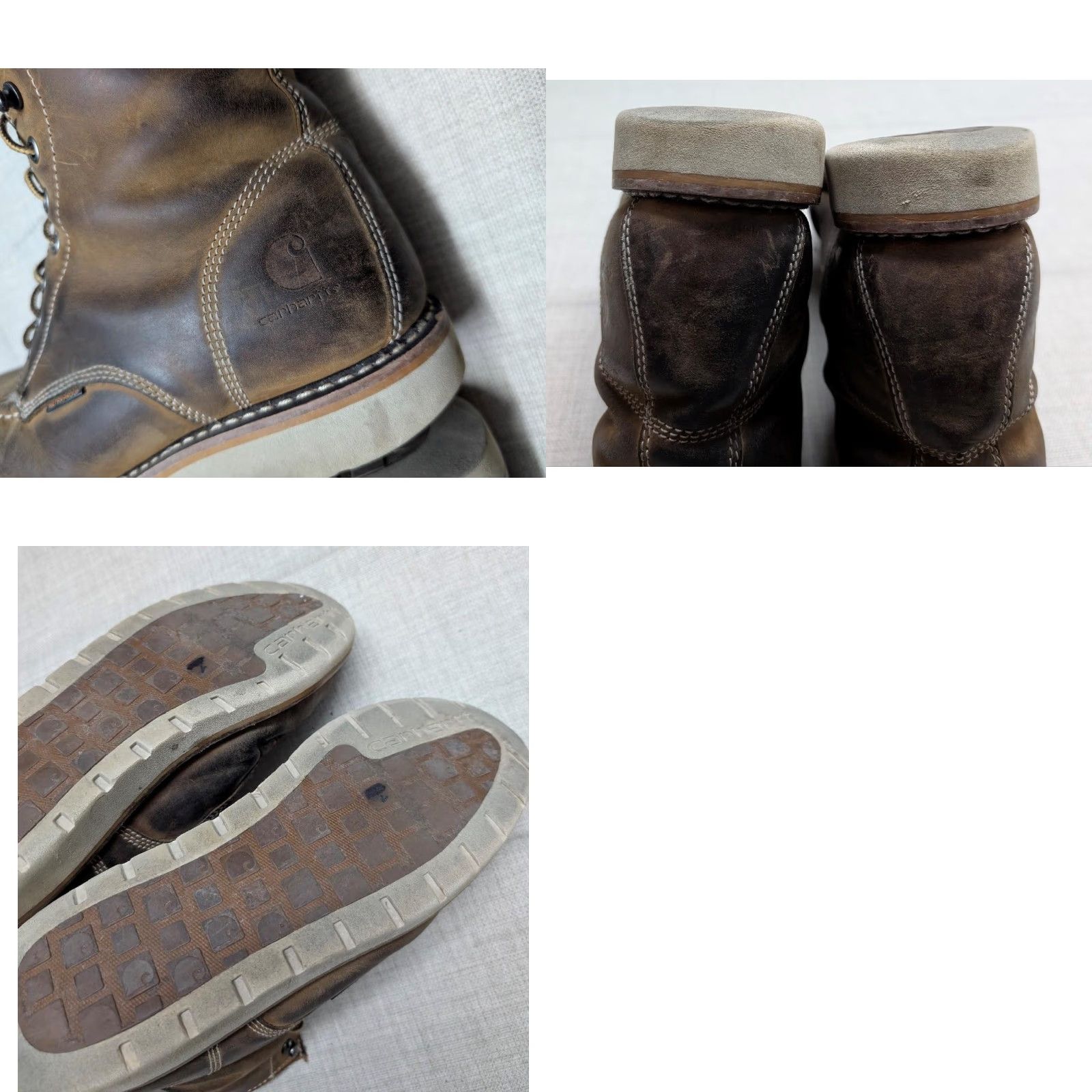 Carhartt Womens Carhartt Work Boots 10 M Brown Leather Safety Steel Toe FW6225 Mohican Moccasin Wedge Sole Workwear Womens Size US 10 / IT 40 - 9 Thumbnail