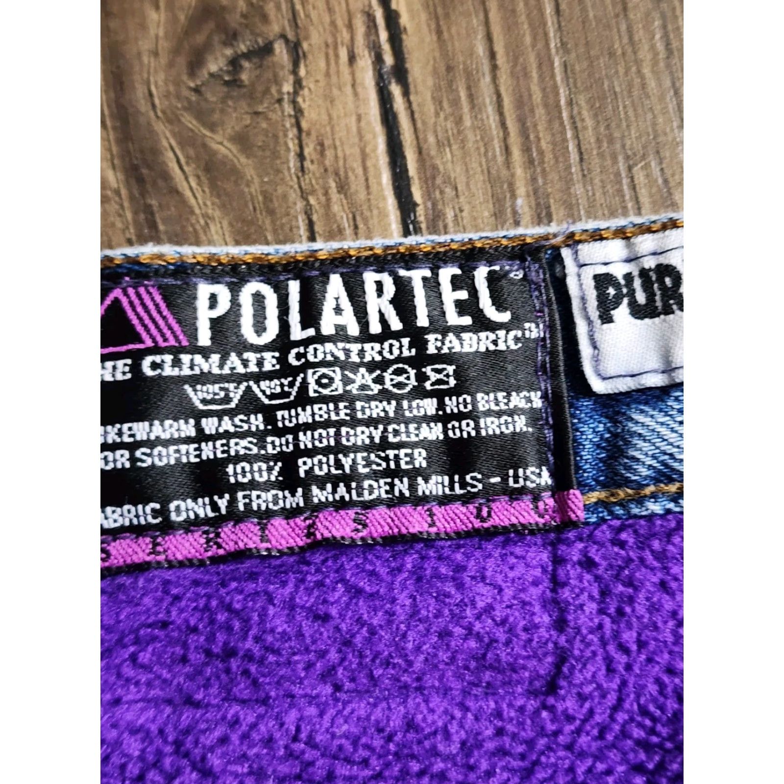 Vintage Vintage Purple Mountain Dry Goods Jeans Mens 32 Blue Fleece Lined 90s Polar Polartec Tapered Relaxed Inseam 29 Size US 32 / EU 48 - 7 Thumbnail