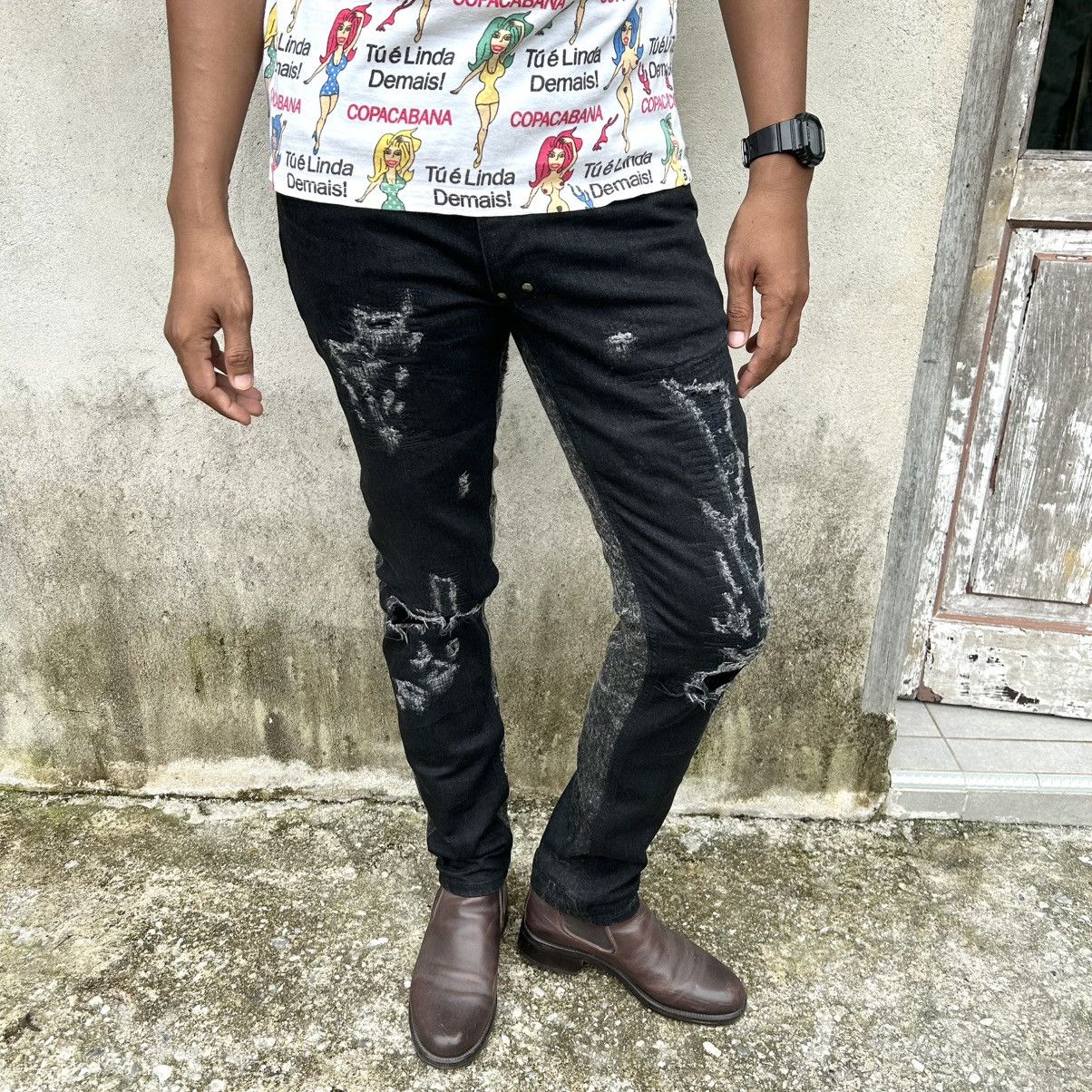 Diet Butcher Slim Skin RAREDiet Butcher Slim Skin 2016 Fall Winter Distrrssed Pants Size US 31 - 2 Thumbnail