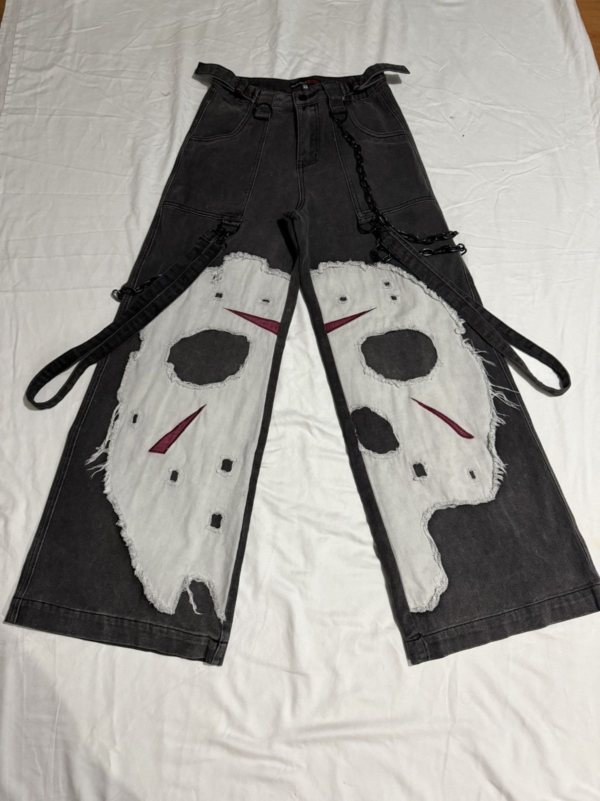 Dolls Kill Dolls Kill x WB Horror Vile Voorhees Baggy Jeans Size 26" / US 2 / IT 38 - 1 Thumbnail