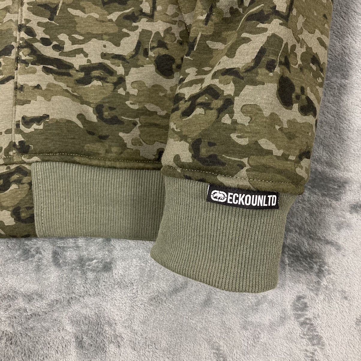 Ecko Unltd. Vintage Y2K Ecko Unltd Camo Opium Cyber Raver Zip Up Hoodie Size US L / EU 52-54 / 3 - 3 Thumbnail