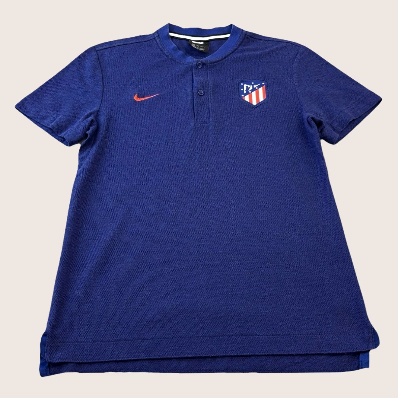 Nike Nike Atlético Madrid Polo Shirt Dri-FIT Men’s Blue Textured Medium Used Size US M / EU 48-50 / 2 - 1 Thumbnail