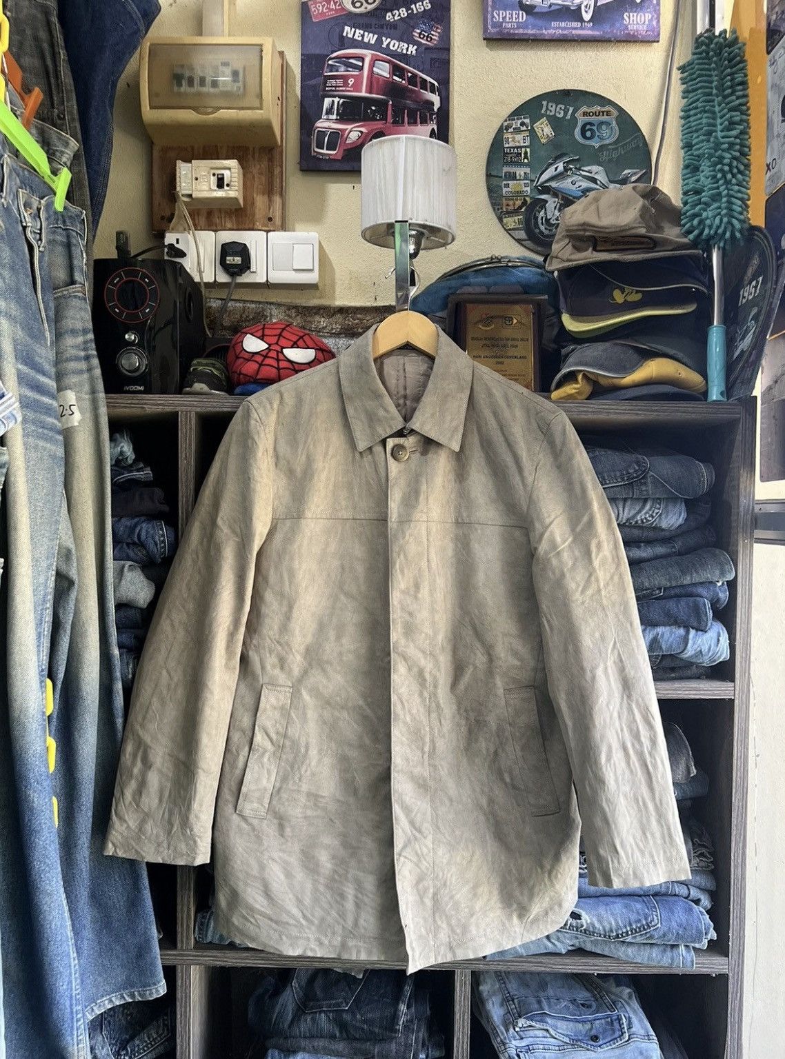 Yohji Yamamoto 🔥Vintage Ined Homme Yohji Yamamoto Suede Jacket Size US S / EU 44-46 / 1 - 2 Thumbnail