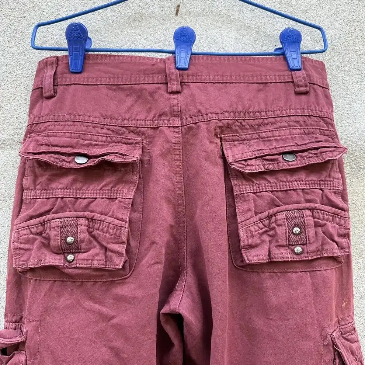 Beauty Beast SPLISH PAINTER FLARE/BOOTCUT TROUSERS MULTIPOCKET CARGO PANT Size US 29 - 15 Thumbnail