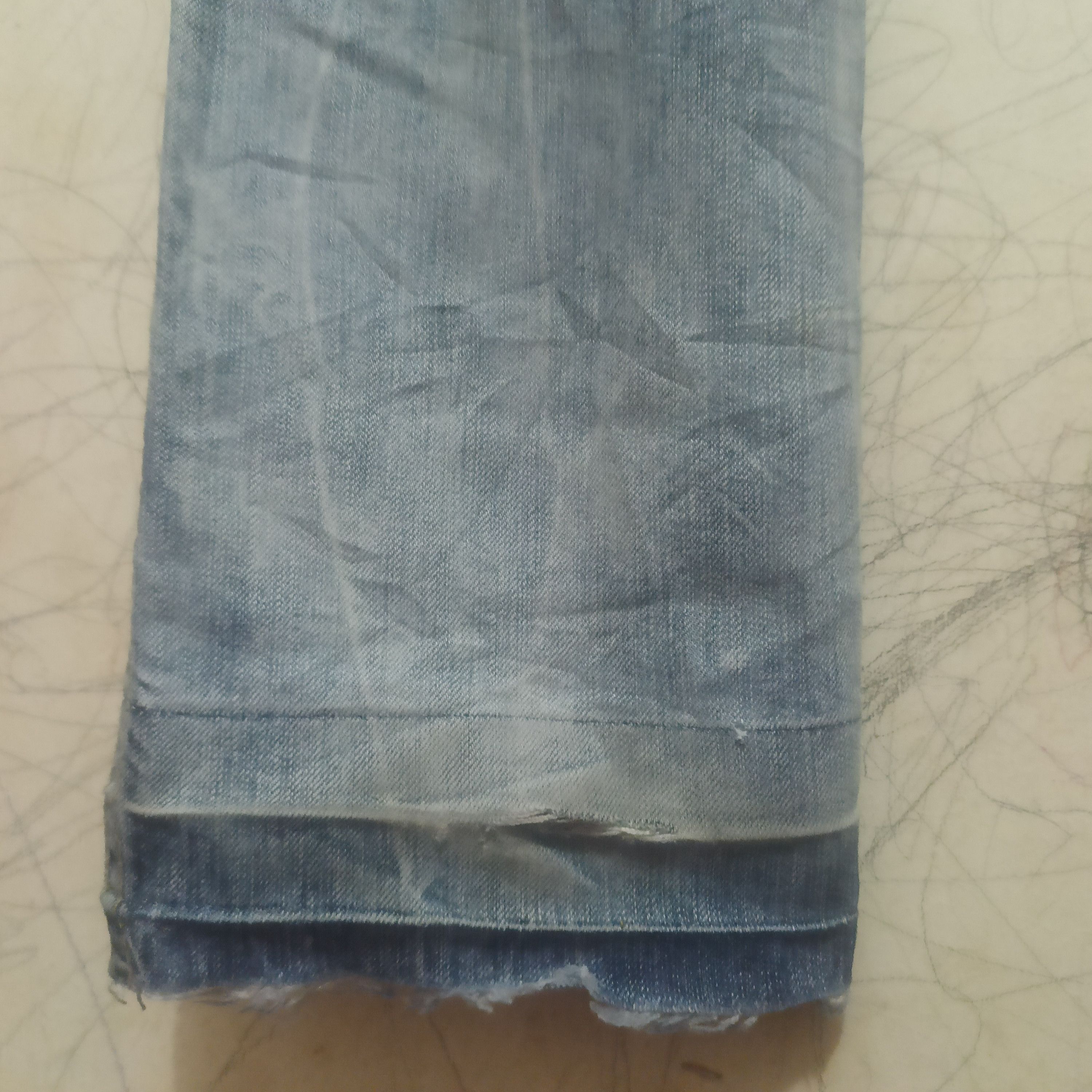 Karakuri Tamashii Japan Jizo Bosatsu Distressed Thrashed Jeans Karakuri style Size US 31 - 24 Thumbnail