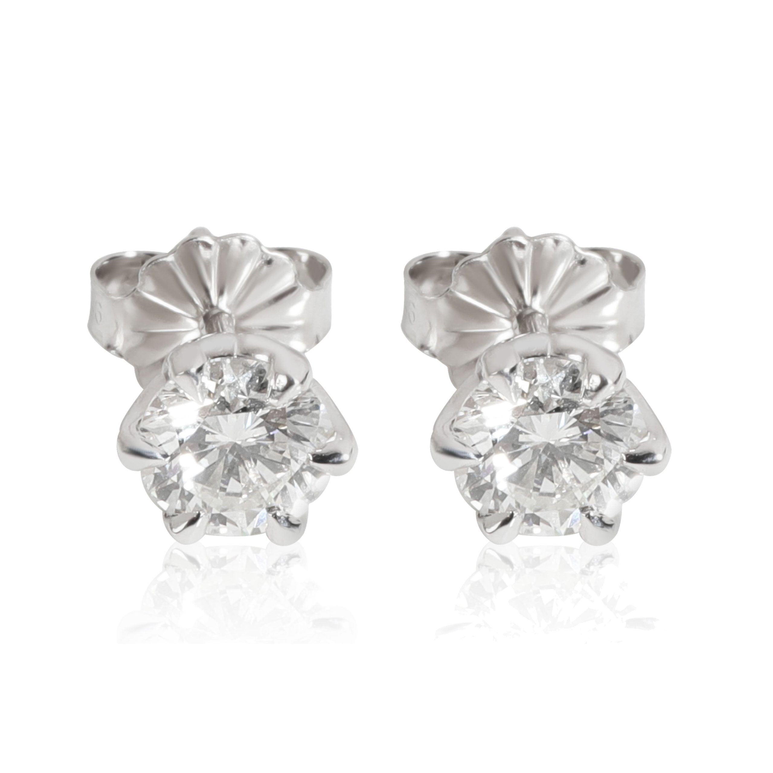 Other 6 Prong Diamond Stud Earring in Platinum 1.03 CTW Size ONE SIZE - 1 Thumbnail