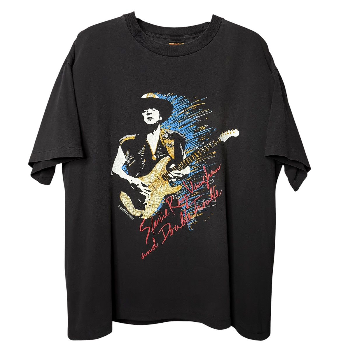 Band Tees Vintage 1990 Stevie Ray Vaughan Band T-Shirt, Size XL, Rare! Size US XL / EU 56 / 4 - 1 Thumbnail