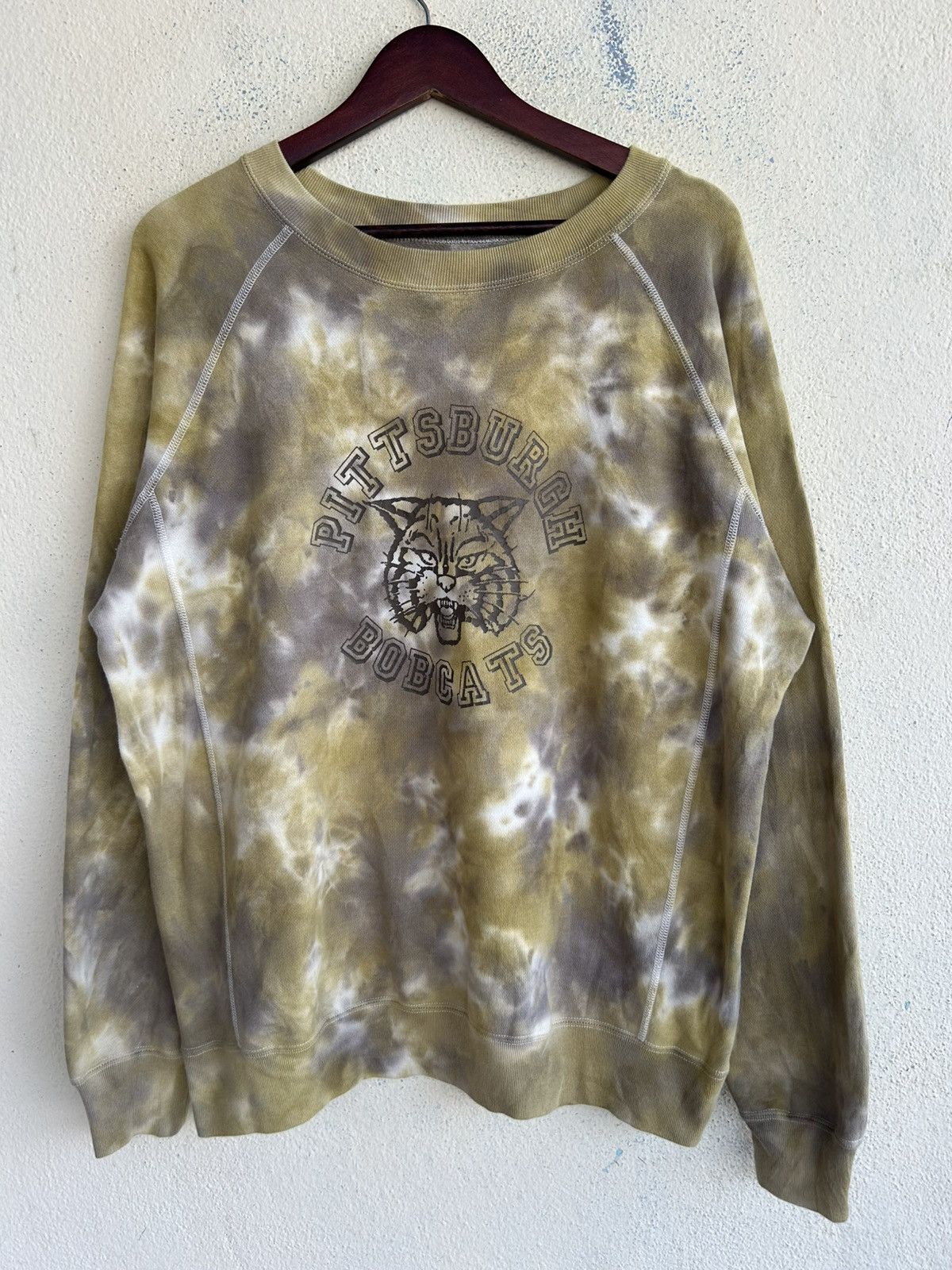 NBA Tobila Pittsburgh Bobcats Acid Wash Tie Dye Sweatshirt Size US L / EU 52-54 / 3 - 1 Thumbnail
