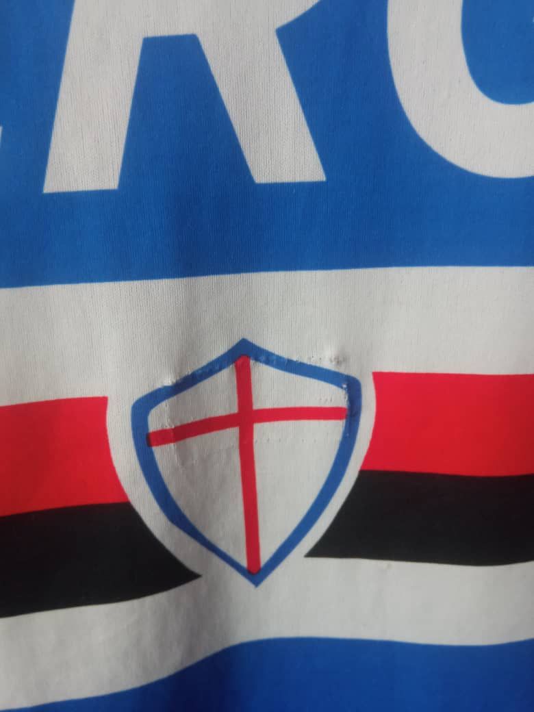 Asics Sampdoria Football Jersey #1990/91 Asics Jersey Shirt Size US L / EU 52-54 / 3 - 4 Thumbnail