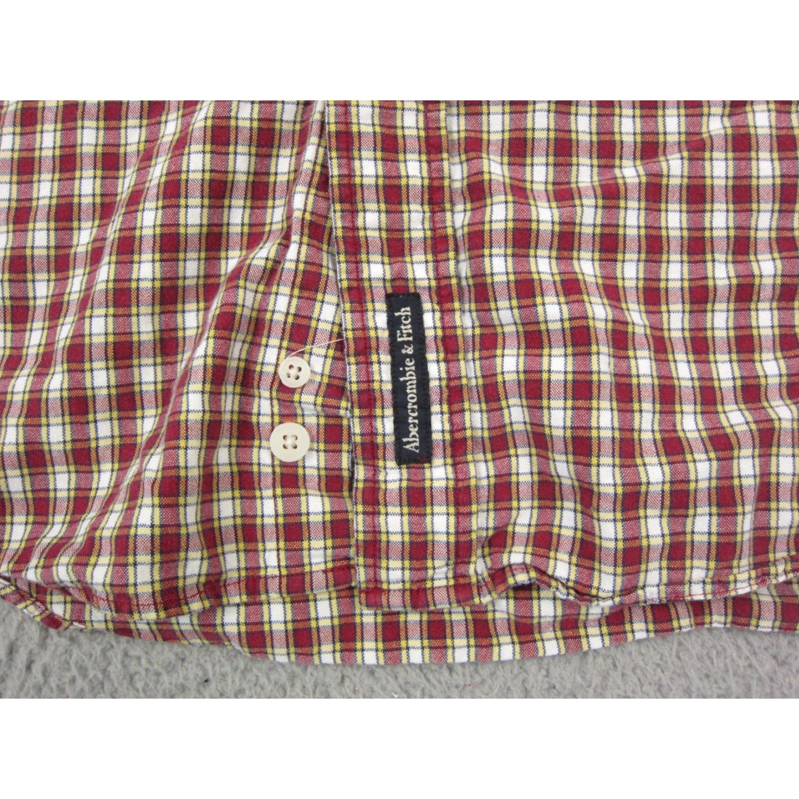Abercrombie & Fitch VINTAGE Abercrombie & Fitch Shirt Mens L Red Plaid Button-Down Casual Logo 90s Retro Size US L / EU 52-54 / 3 - 4 Thumbnail