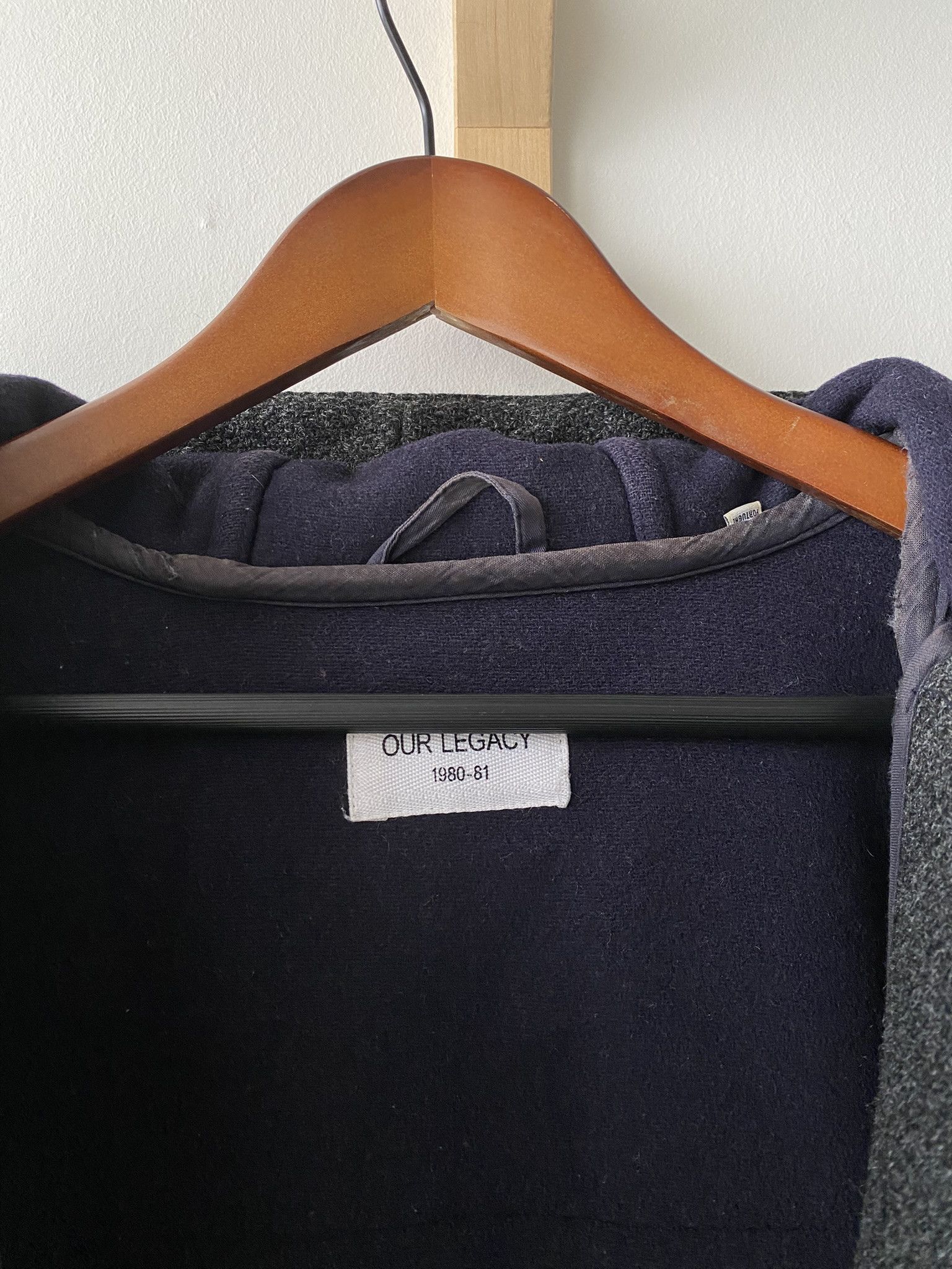 Our Legacy 50/L - Duffle Charcoal Tweed - 100% Virgin Wool Size US L / EU 52-54 / 3 - 14 Thumbnail