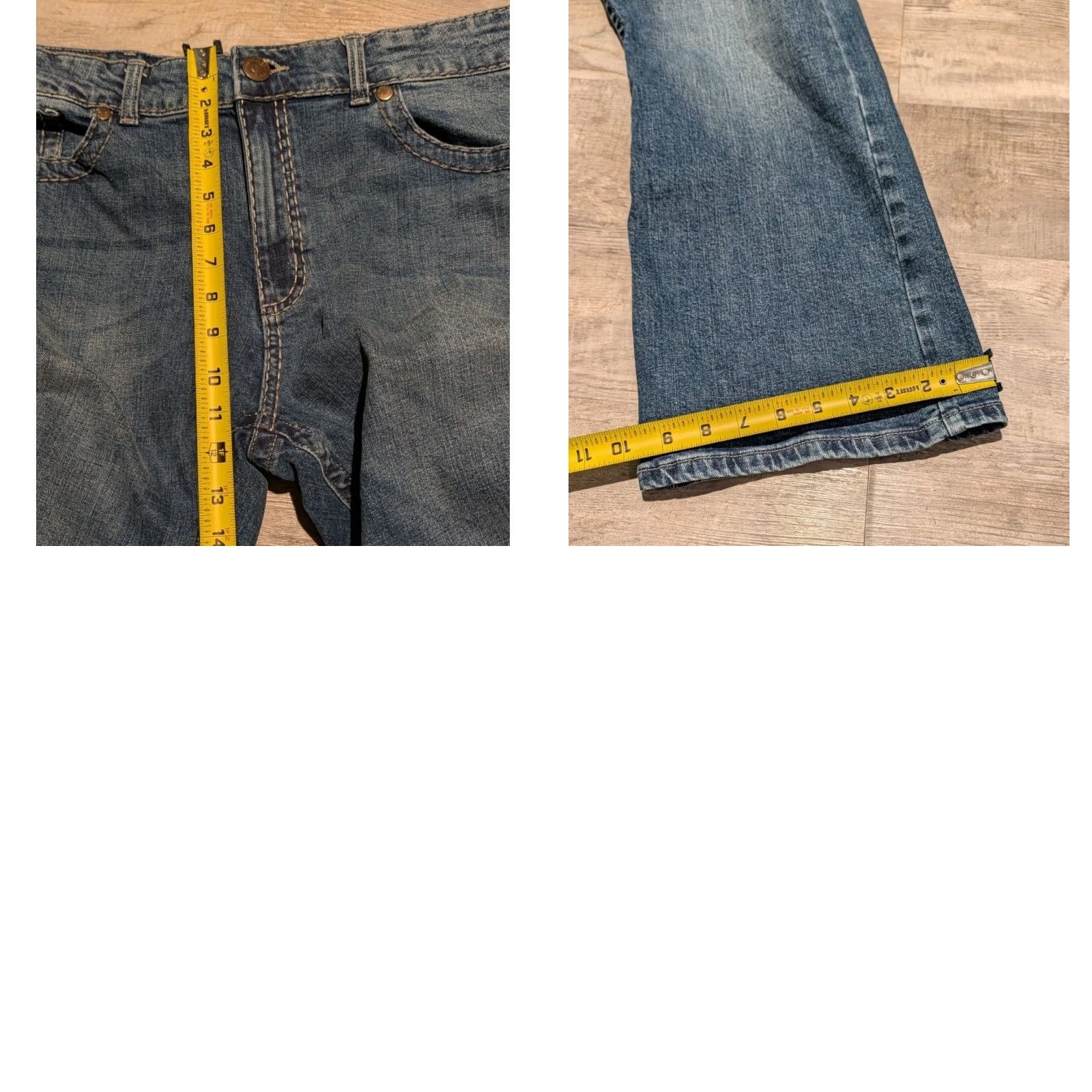 Wrangler VINTAGE Rock 47 Denim Wrangler Jeans Mens 38x30 Blue Slim Boot Medium Wash Wiskering Size US 38 / EU 54 - 10 Thumbnail
