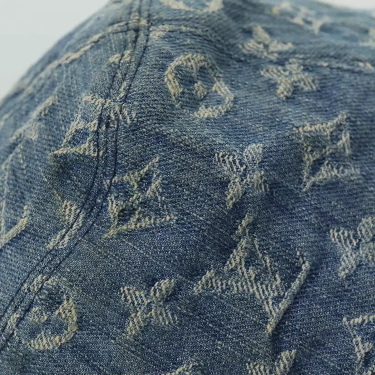 Louis Vuitton LOUIS VUITTON Monogram Hat Cotton Denim Blue Size ONE SIZE - 5 Thumbnail