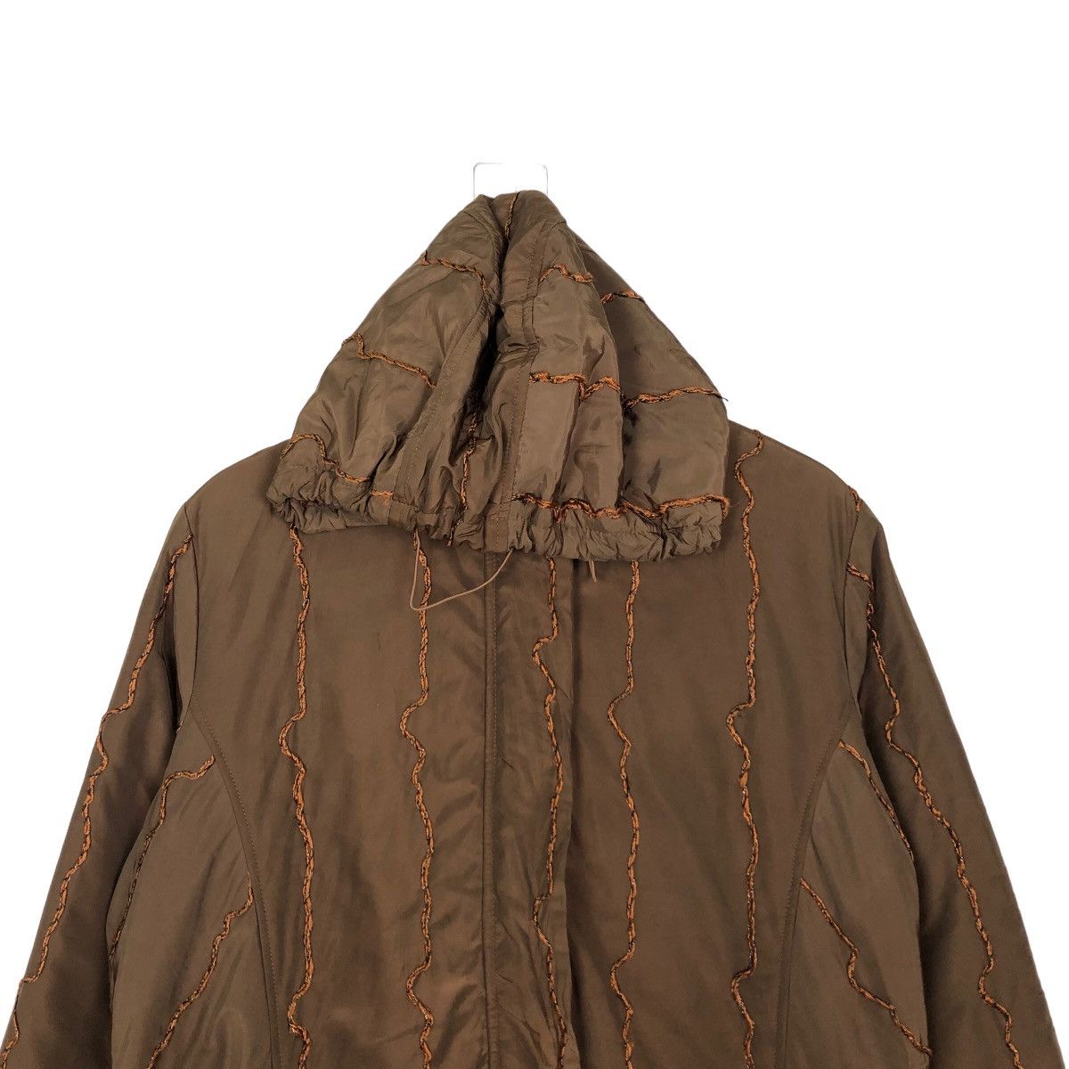 Vintage 🔥RARE QUILTED HOODIE JACKET TRE8TTO MADE IN ITALY Size US M / EU 48-50 / 2 - 2 Thumbnail