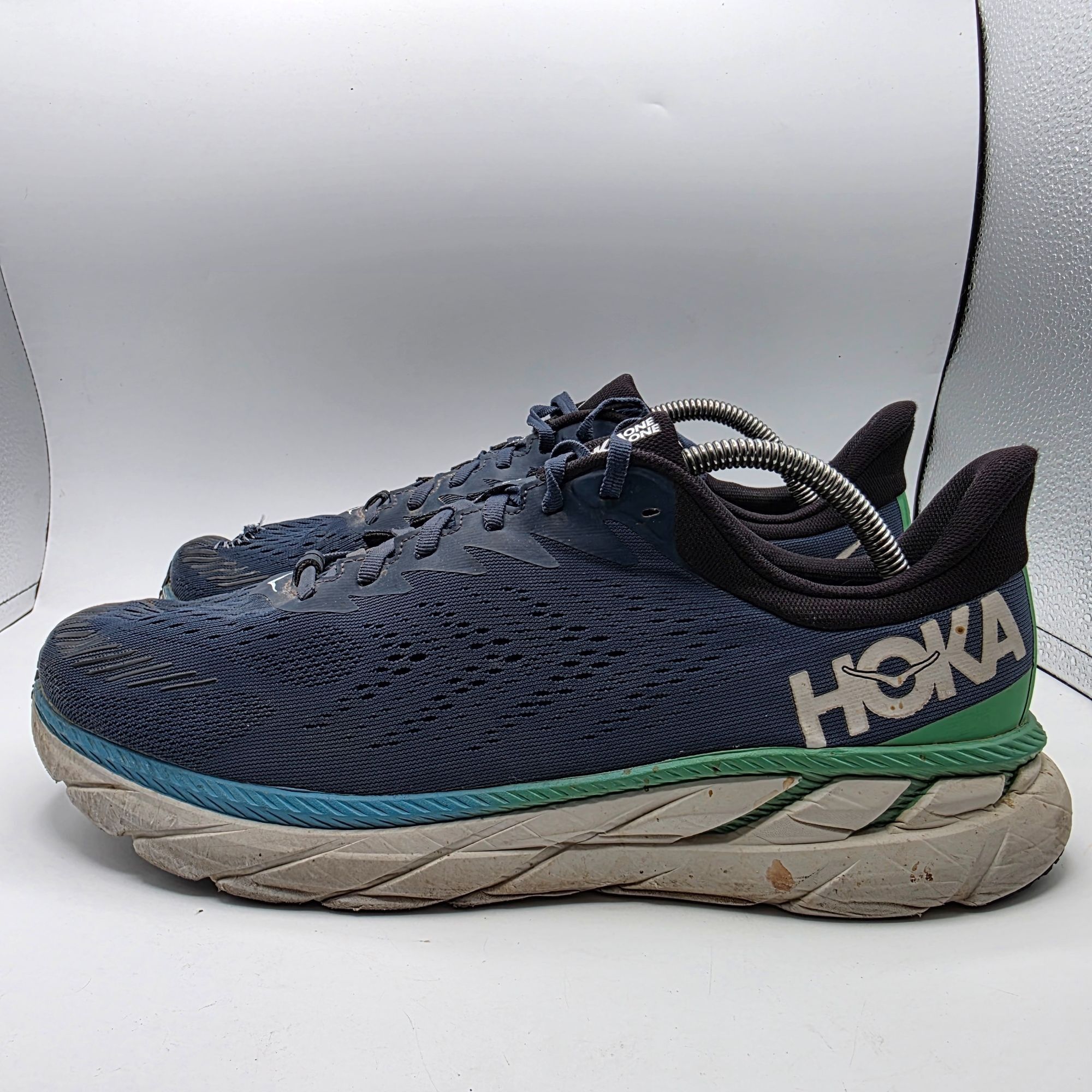 Hoka Hoka One One Mens Size 12 2E Blue Athletic Shoes Running Wal Size US 12 / EU 45 - 14 Thumbnail