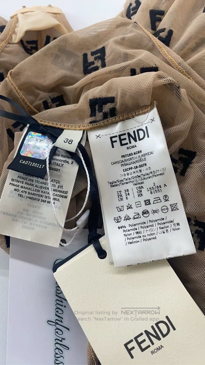 Fendi Fendi Cut-out logo bodysuit Size XXS / US 00 / IT 34 - 4 Thumbnail