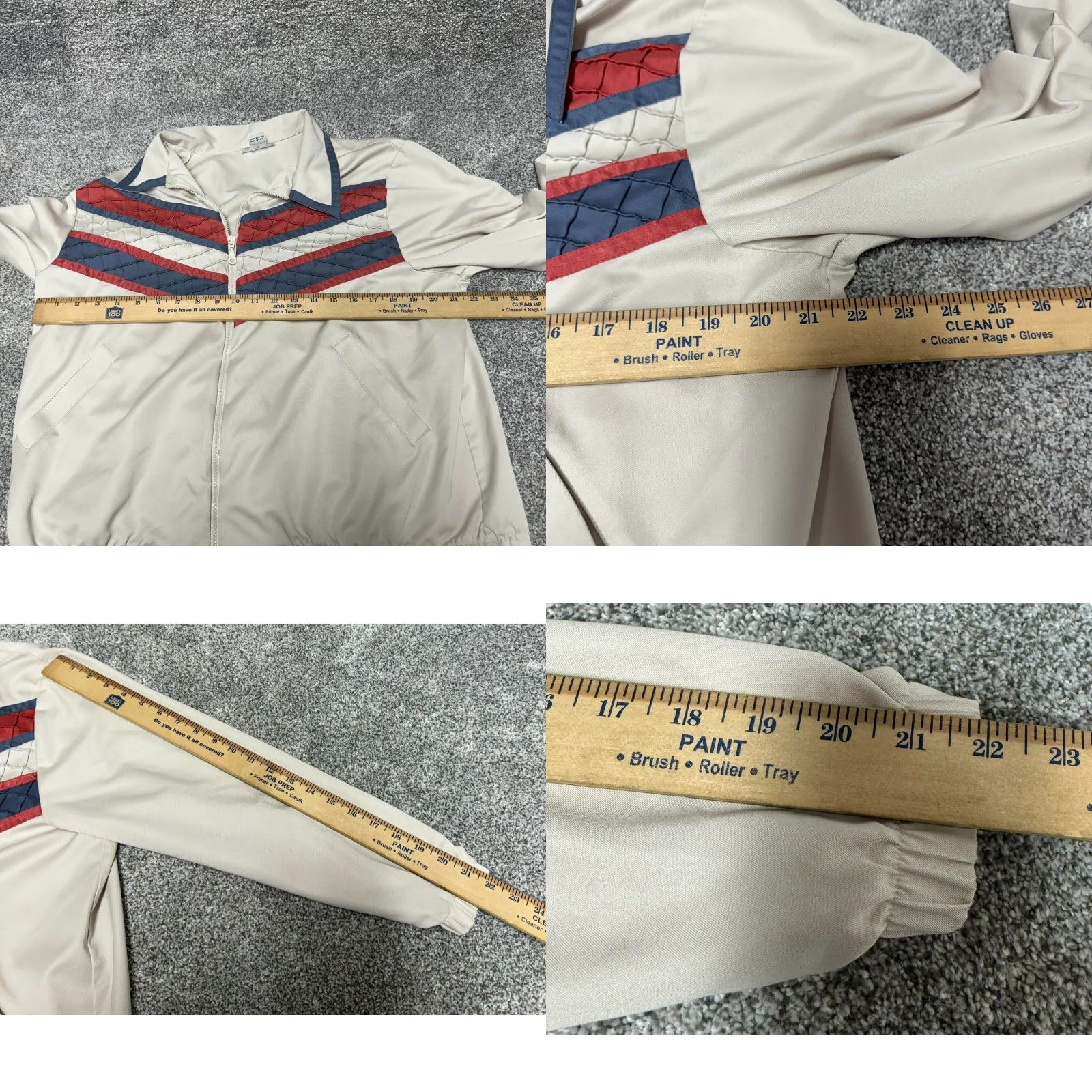 Vintage VINTAGE Alfred Dunner Jacket 16P Petite Zip Lightweight Beige 80s Retro Throwback Geometric Pockets Full Zip Womens Size XXL / US 16-18 / IT 52-54 - 8 Thumbnail
