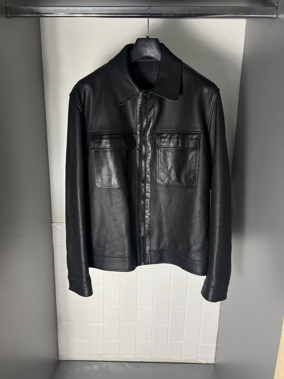 Ted Baker × Vintage VERY RARE TED BAKER LEATHER DESIGNER JACKET JAPAN STYLE Y2K Size US M / EU 48-50 / 2 - 2 Thumbnail