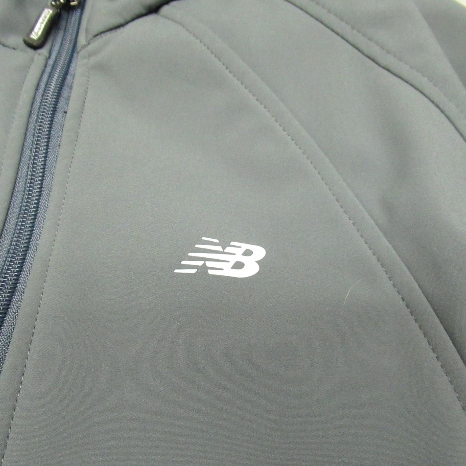 New Balance New Balance Jacket Womens M Gray Fleece Lined Softshell Wind Rain Athletic Jacket Zip Pockets Reflective Mens Women Size M / US 6-8 / IT 42-44 - 2 Thumbnail