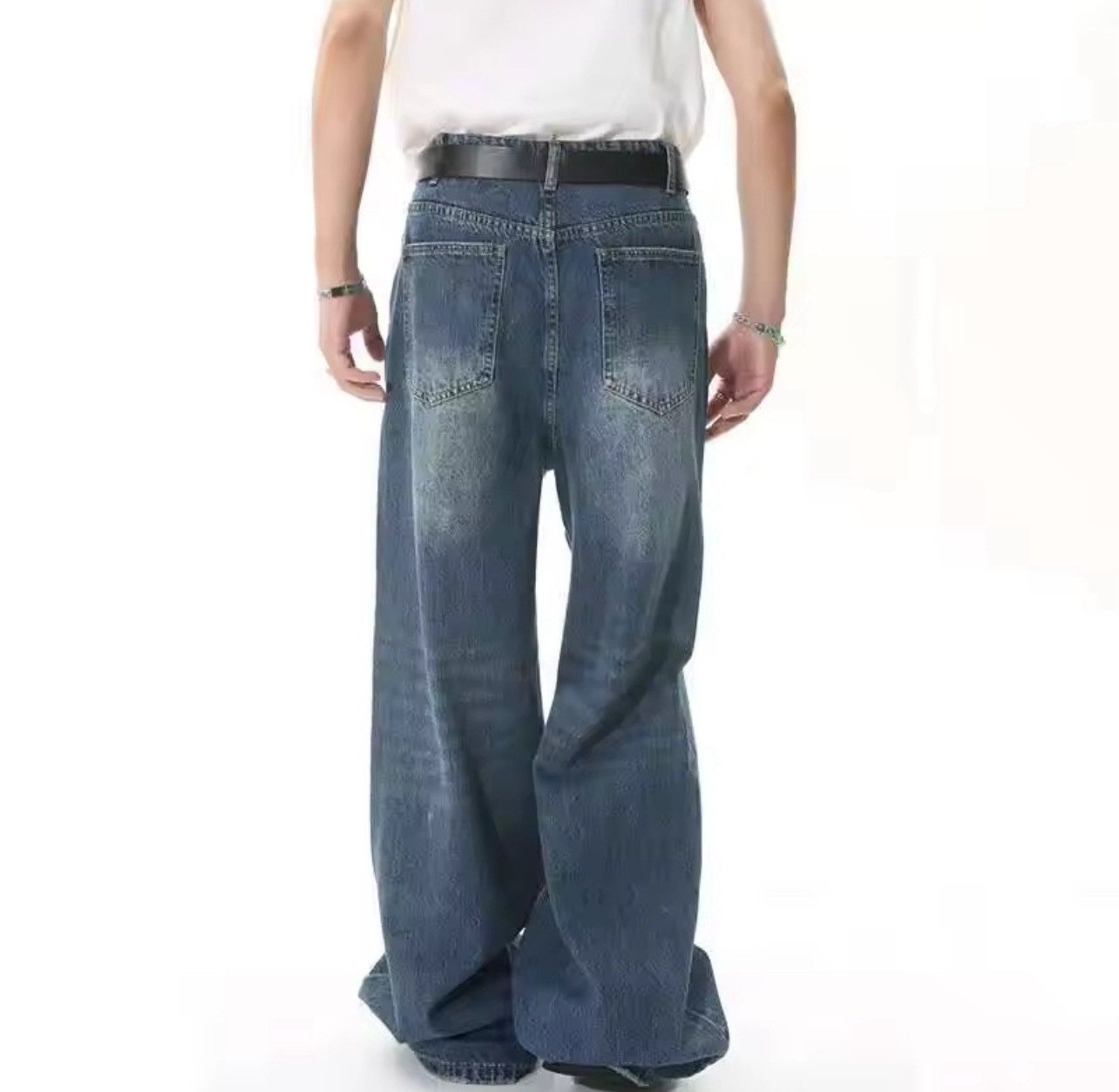 Japanese Brand Distressed, Loose and Wide-leg Pant Size US 29 - 5 Thumbnail