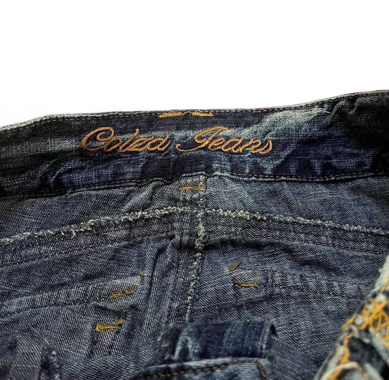 Tornado Mart Flare Colza Jeans baggy distressed clawn mark mud wash jean Size US 28 / EU 44 - 6 Thumbnail