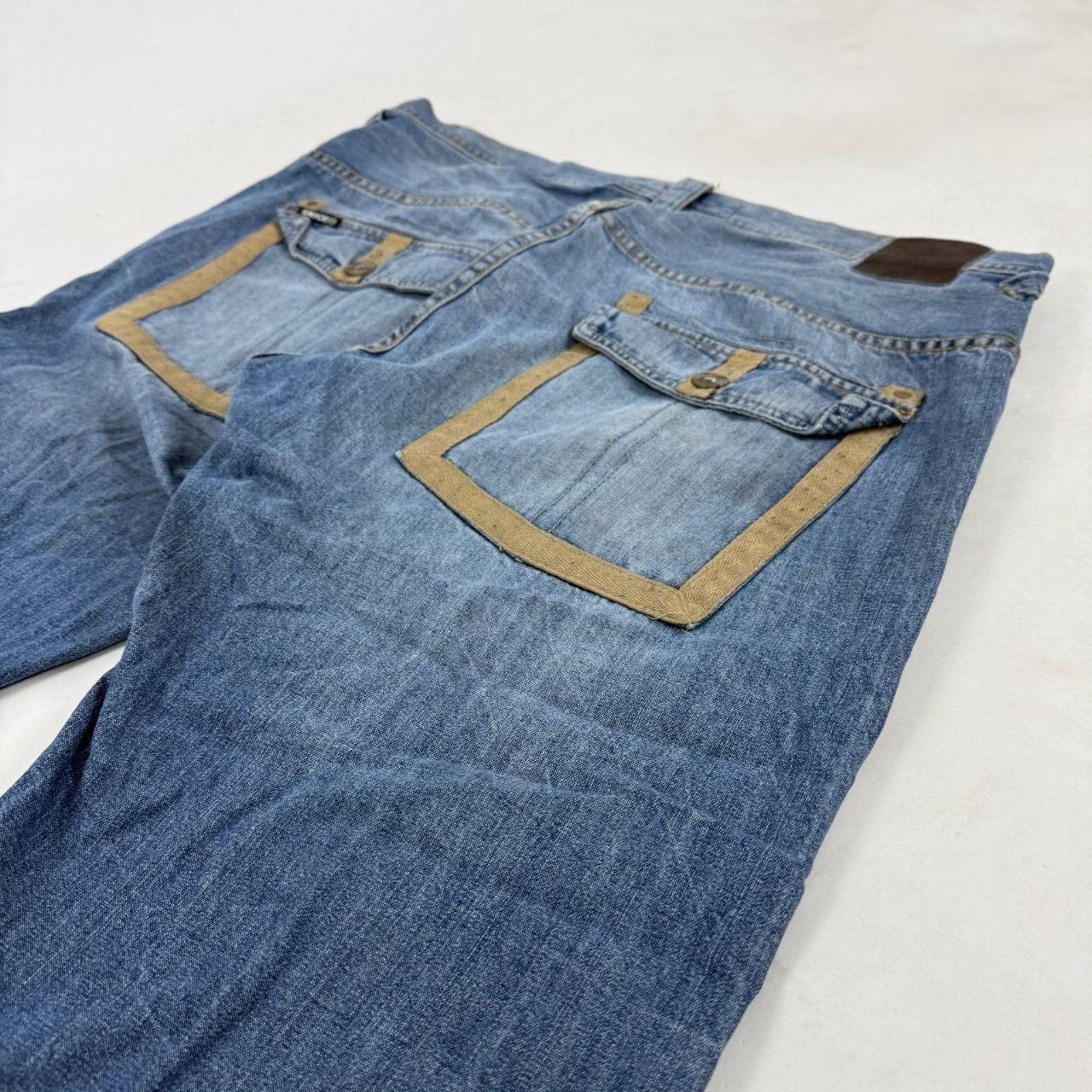 Enyce × Japanese Brand × Vintage Vintage y2k distressed enyce archive embroidered baggy jeans Size US 40 / EU 56 - 2 Thumbnail