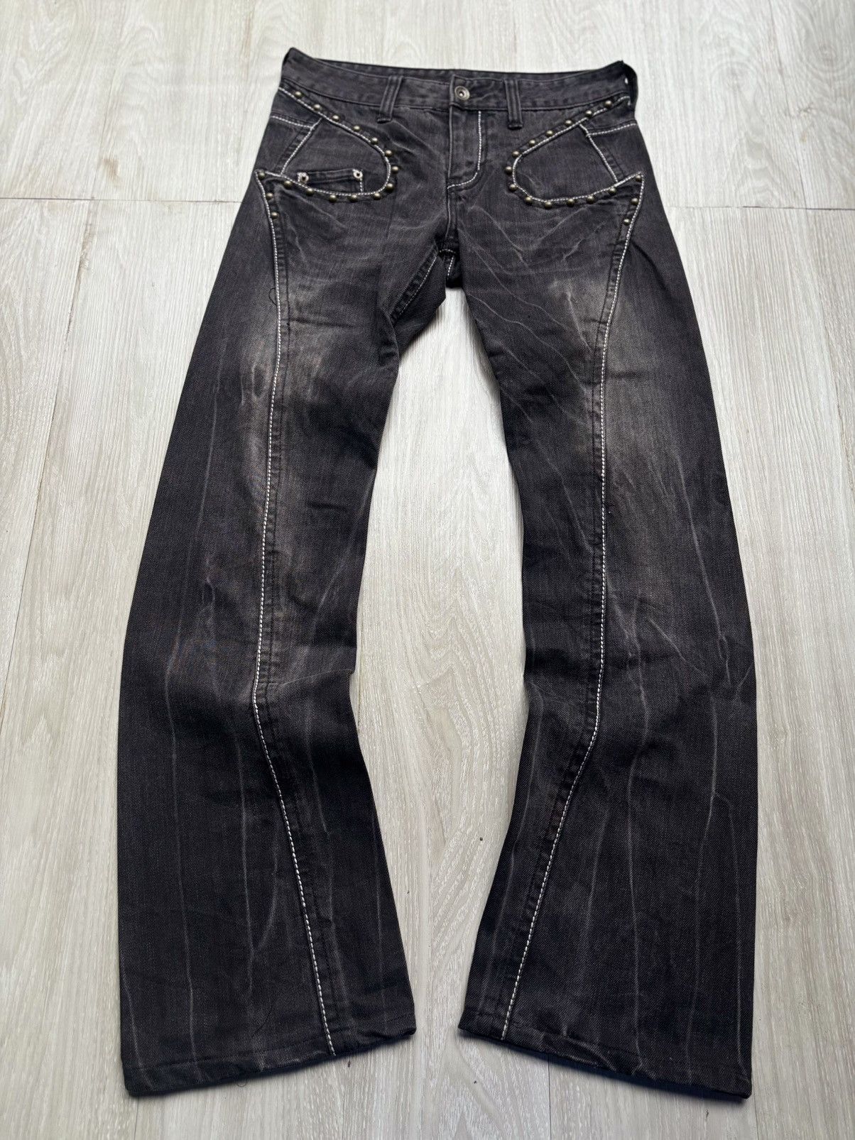 semanticdesign Studded Flare jeans Size US 27 - 1 Thumbnail