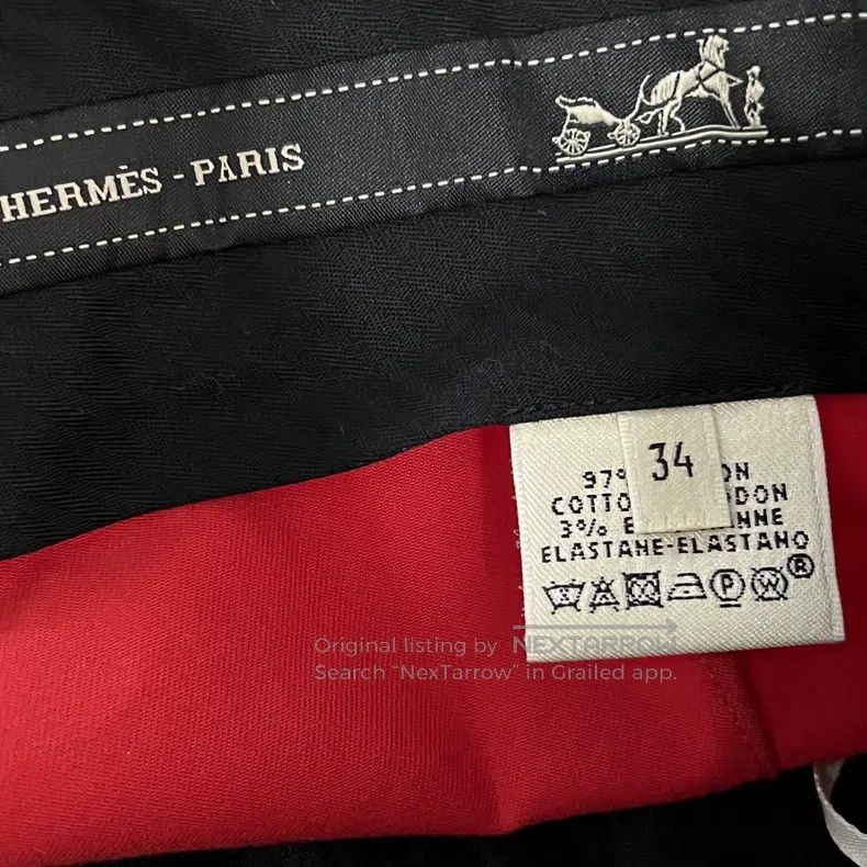 Hermes Hermes Solid Color Cotton Spandex Short Pants Size 42" / US 20 - 4 Thumbnail