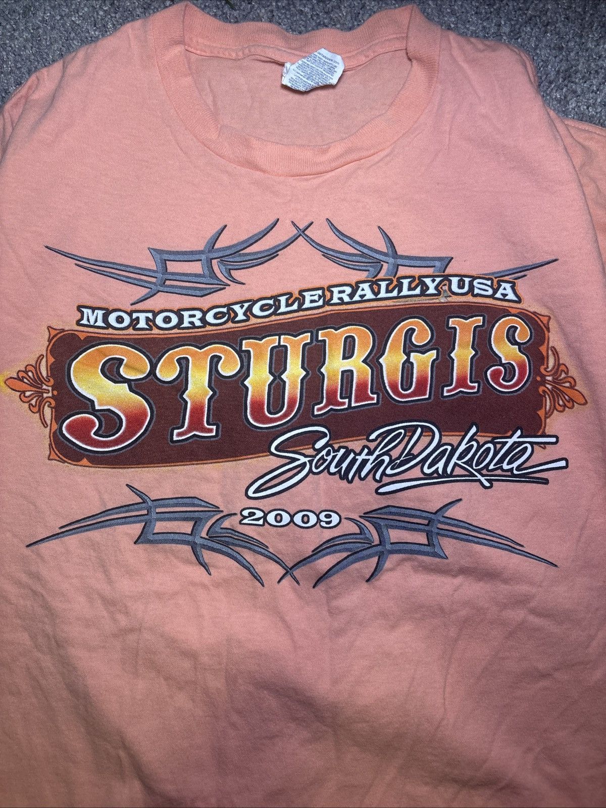Delta × Vintage 2009 Sturgis Motorcycle Rally South Dakota T-Shirt XL Pink Size US XL / EU 56 / 4 - 2 Thumbnail