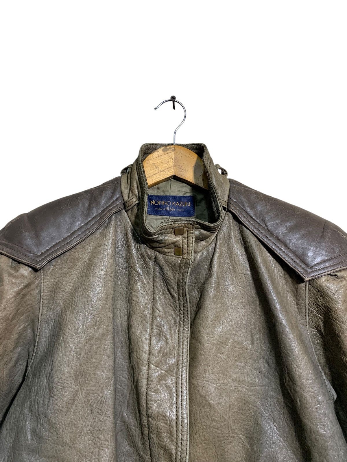 Japanese Brand × Leather × Vintage 🔥NORIKO KAZUKI JAPAN ROCKABILY LEATHER JACKETS Size US M / EU 48-50 / 2 - 4 Thumbnail