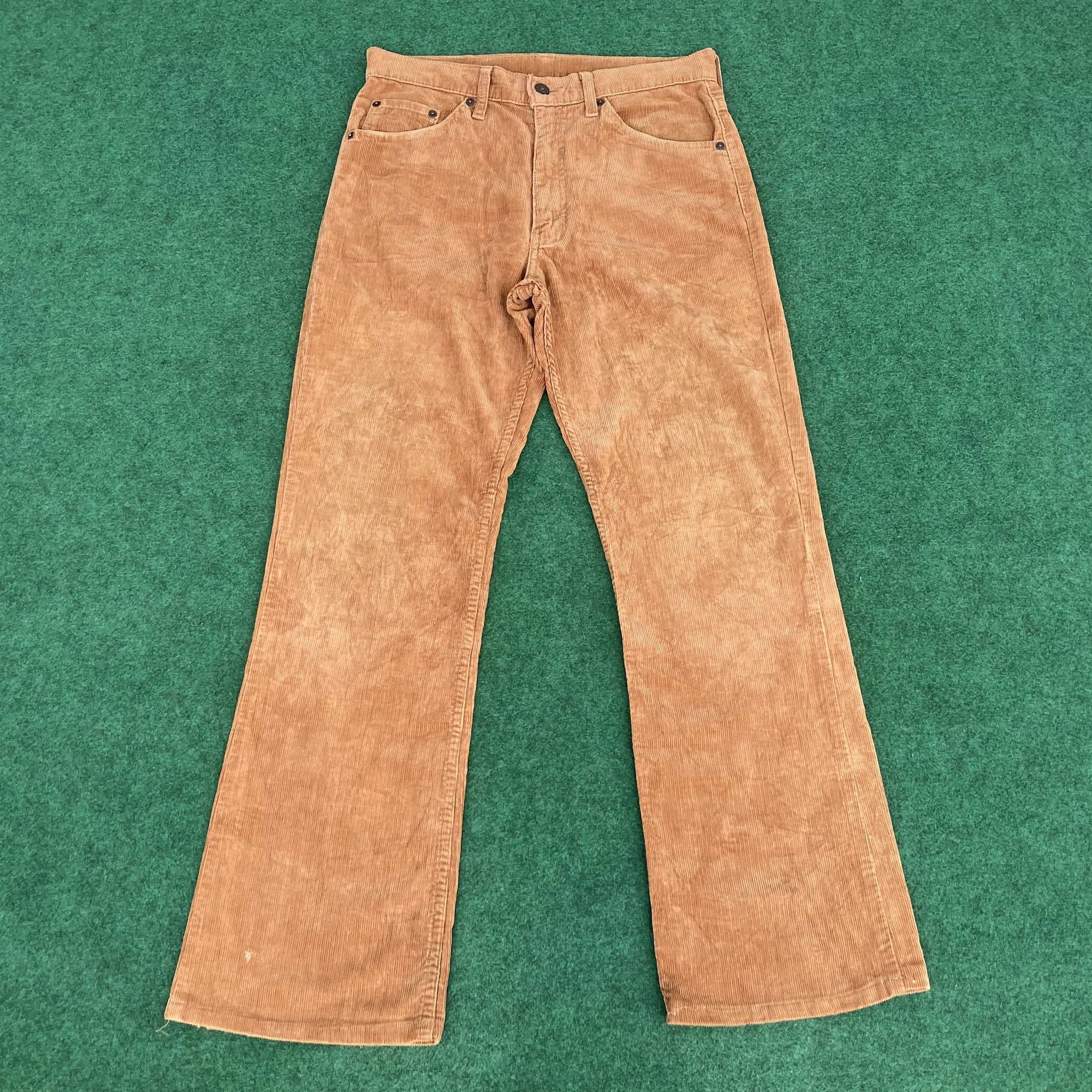 Designer × Levi's × Vintage Vtg Levis 517 Corduroy Sz 29 Bootcut Flared Faded Jeans Size US 29 - 1 Thumbnail