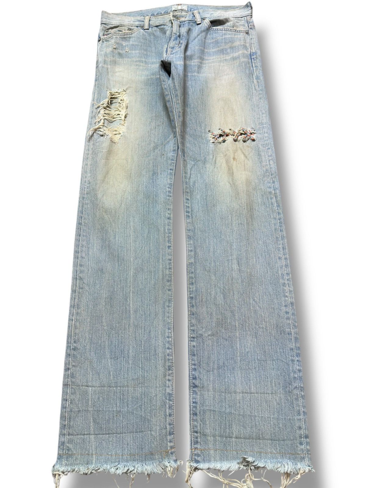 Edwin Vintage Edwin Miss 503WS Mudwash Grunge Distressed Denim Size US 30 / EU 46 - 1 Thumbnail
