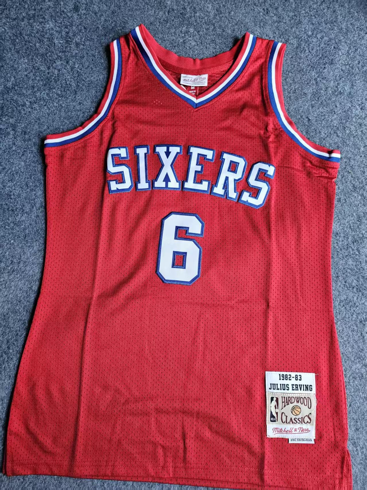 NBA 1982 83 Philadelphia 76ers 6 Julius Erving Jersey Size US M / EU 48-50 / 2 - 1 Thumbnail