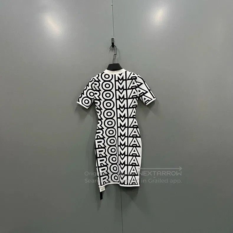 Fendi FENDI Roma Capsule Logo Print Dress. Size M / US 6-8 / IT 42-44 - 2 Thumbnail