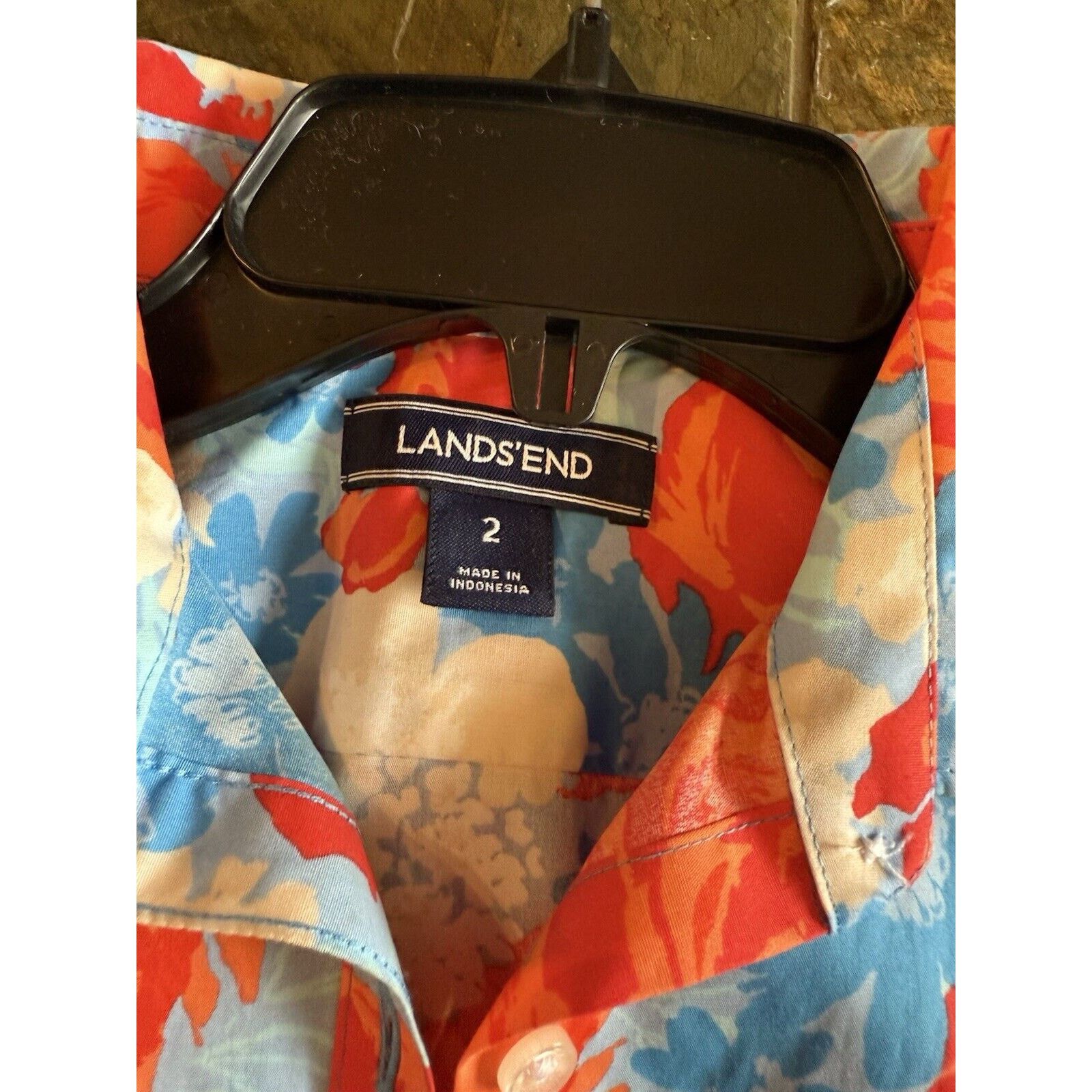 Lands' End Lands’ End Floral Print Button Down Women’s Size 2 Size XS / US 0-2 / IT 36-38 - 3 Thumbnail
