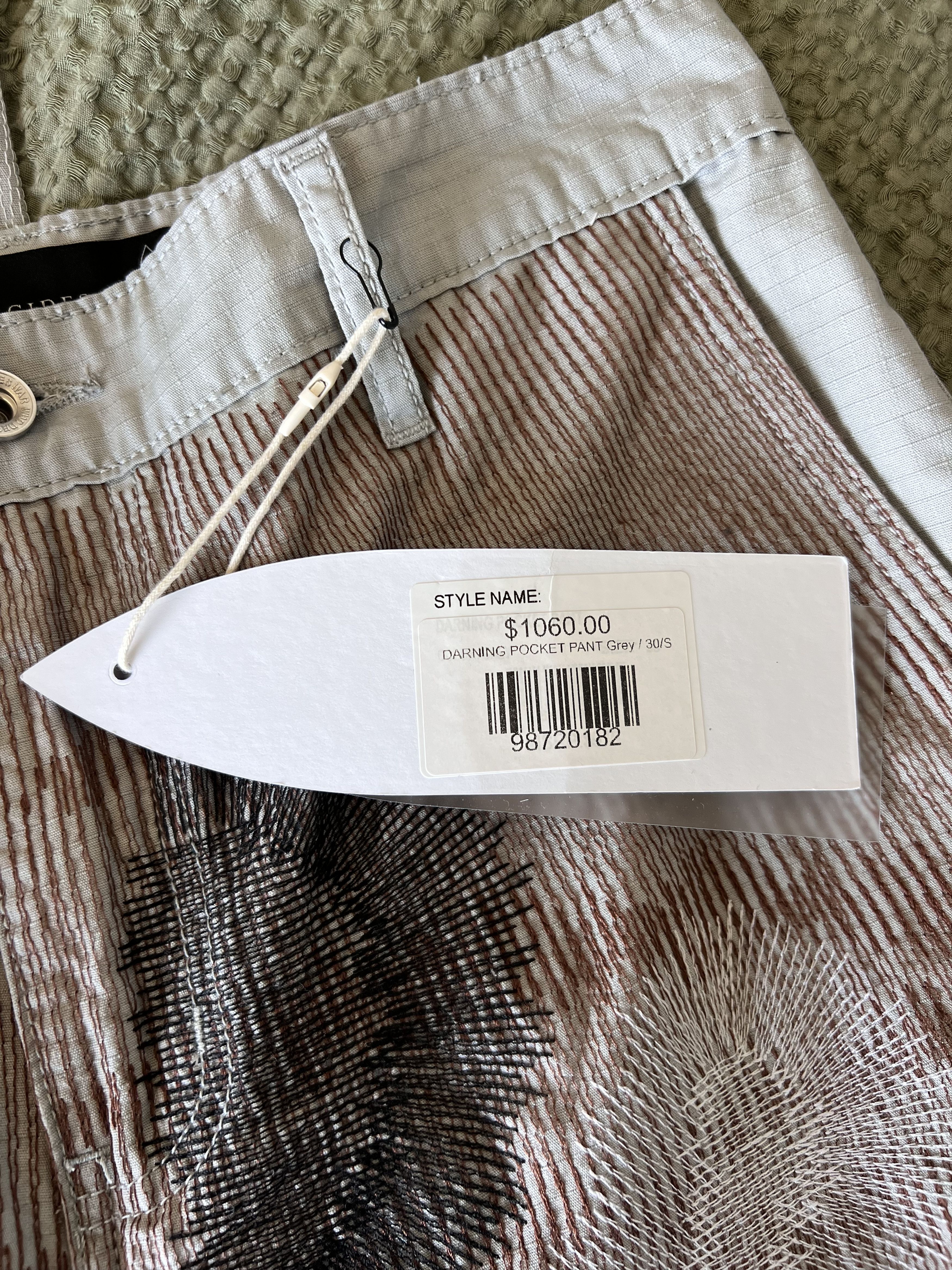 Who Decides War Who Decides War Darning Cargo Pants in Grey Size US 30 / EU 46 - 7 Thumbnail