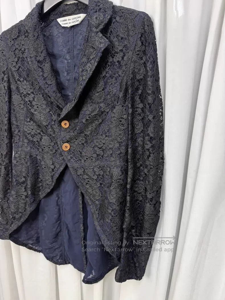 Comme des Garcons Comme Des Garcons Lace tailcoat with floral pattern and st Size S / US 4 / IT 40 - 3 Thumbnail