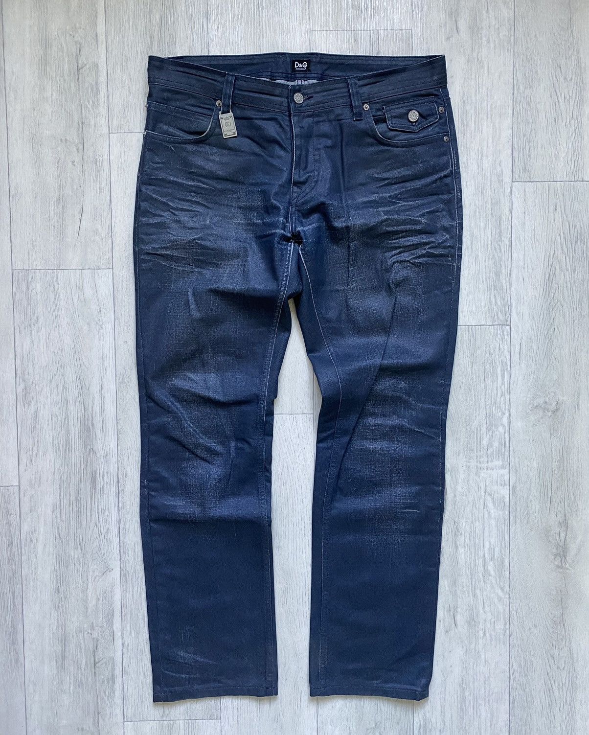 ✓archive DOLCE&GABBANA fade denim pants