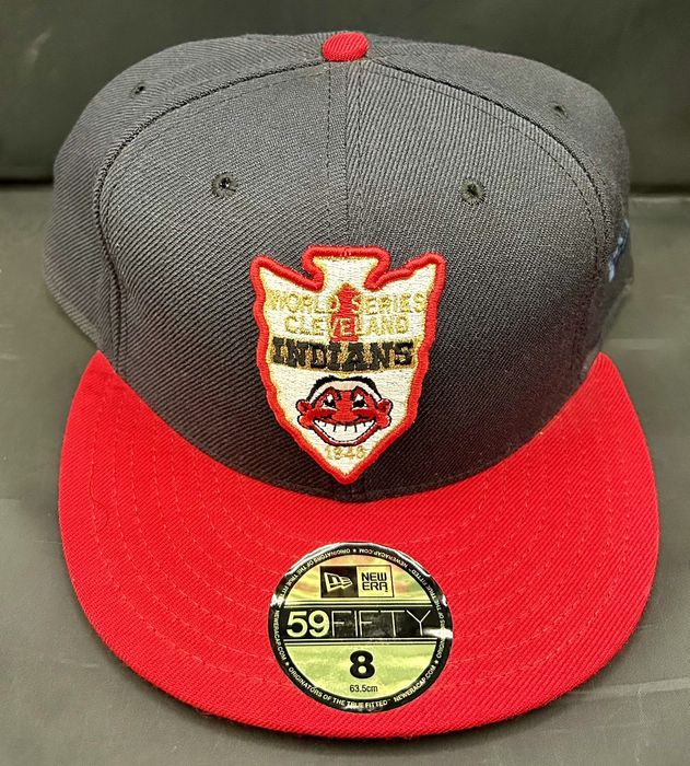 CLEVELAND INDIANS NEW E ROAD FITTED (GRAY UNDER BRIM